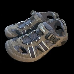 Teva omnium 
size 10 Gray  blue Closed-Toe Sport Sandals